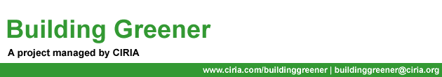 BANNER: Building Greener - A project managed by CIRIA