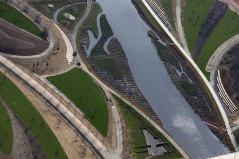 wetlands area of park